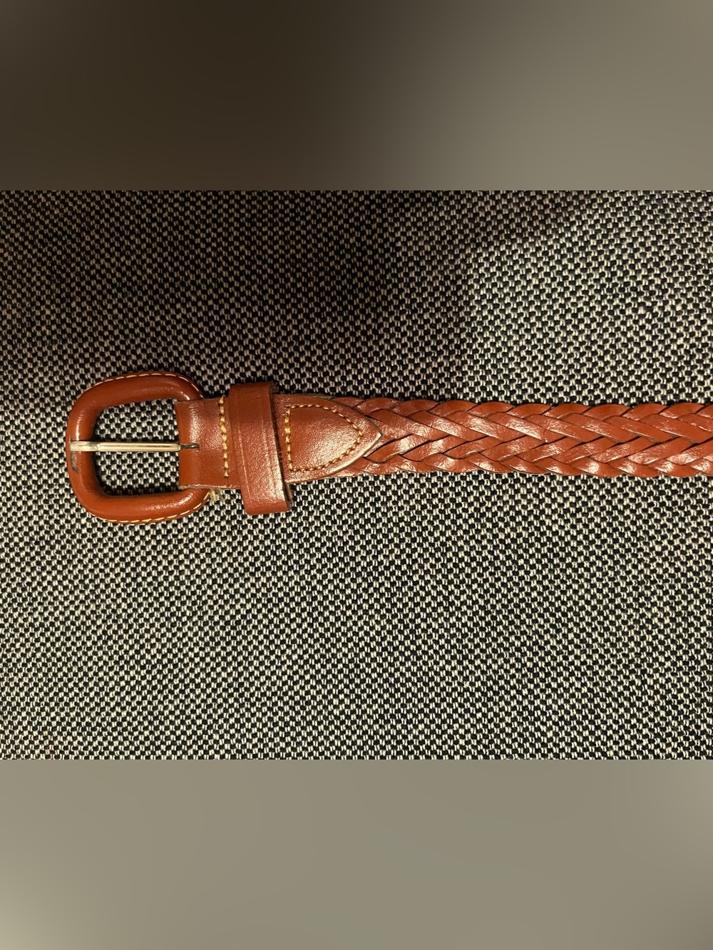 Braided Leather Men’s or Women’s Belt - Brown
